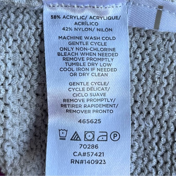 •LOFT• Creamy Taupe Mixed-Stitch Sweater - Size Small - Picture 6 of 7